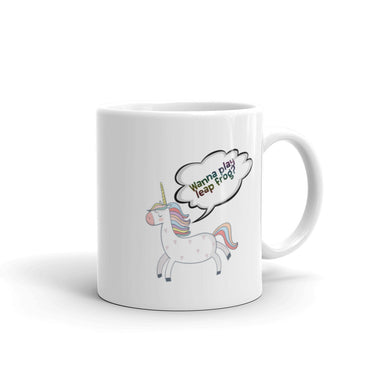 Unicorns Wanna Play Leap Frog Cute Unicorn Mug - The Japan Shop